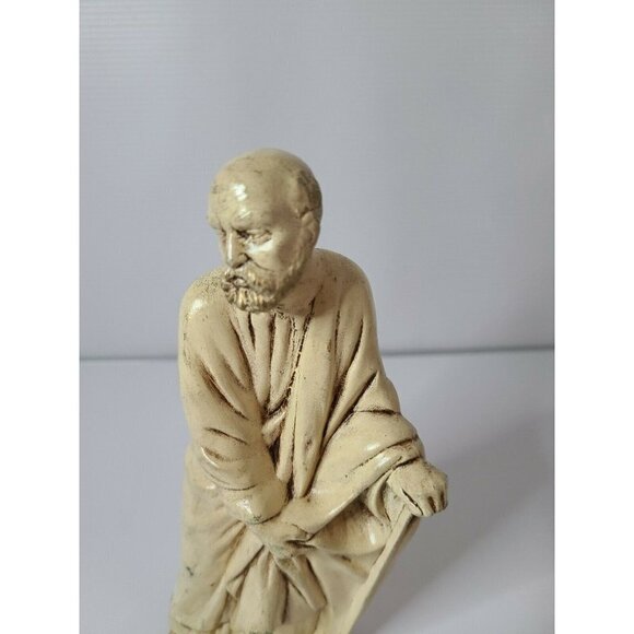 𝅺VINTAGE Carved Asian Men Ceramic Figurine Statue - Picture 2 of 8